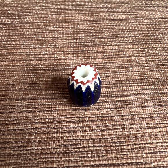 Antique Venetian Italian Four-Layer Chevron Drawn Cane Star Bead – African Trade - Picture 3 of 5